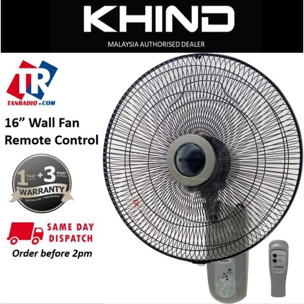 Khind Wall Fan With Remote Control WF16JR Kipas Dinding 1688TR - Image 5