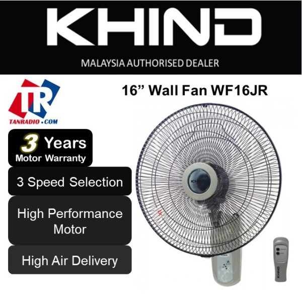 Khind Wall Fan With Remote Control WF16JR Kipas Dinding 1688TR - Image 6